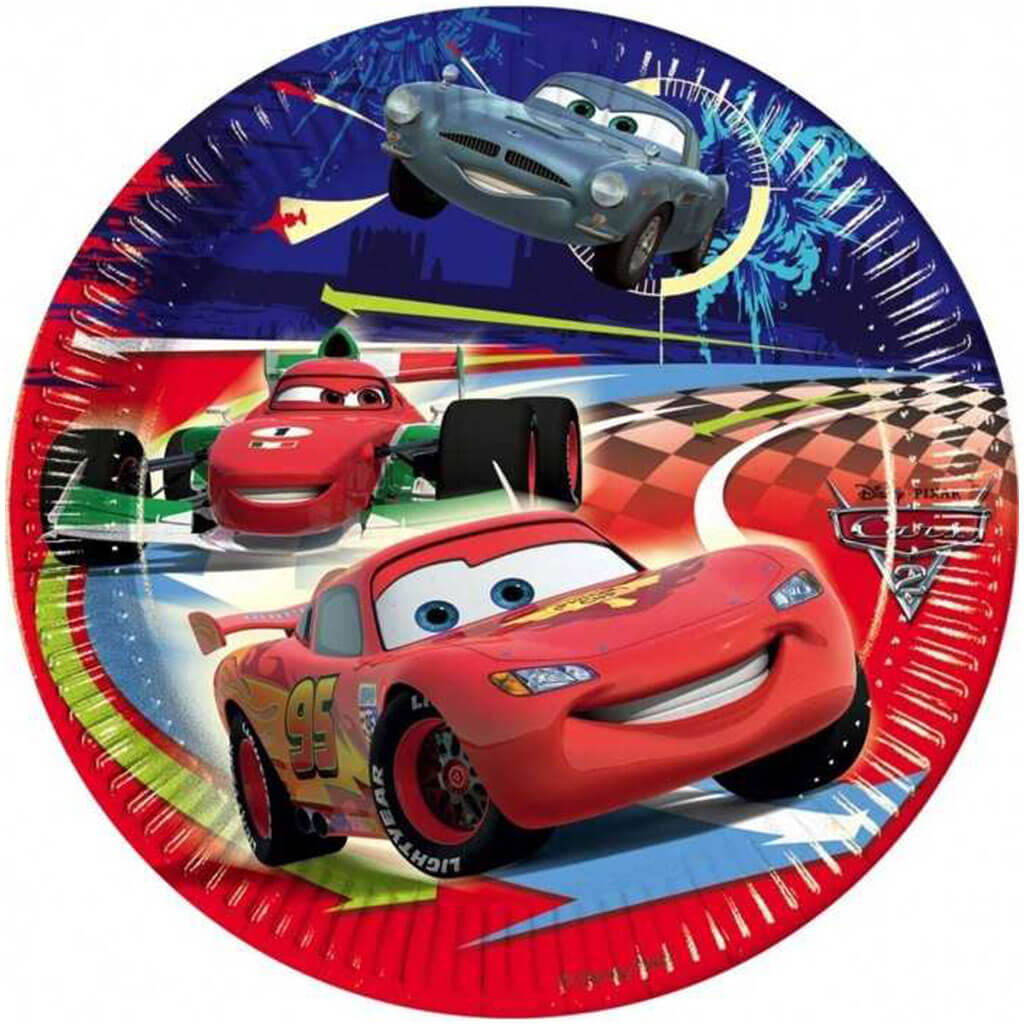 Disney Cars Dessert Plates 7in, 10ct