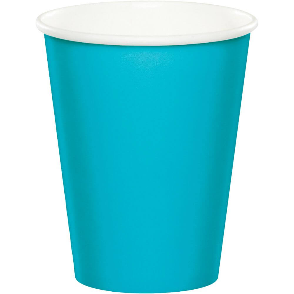 Hot/Cold Cups 9oz 8ct, Bermuda Blue 