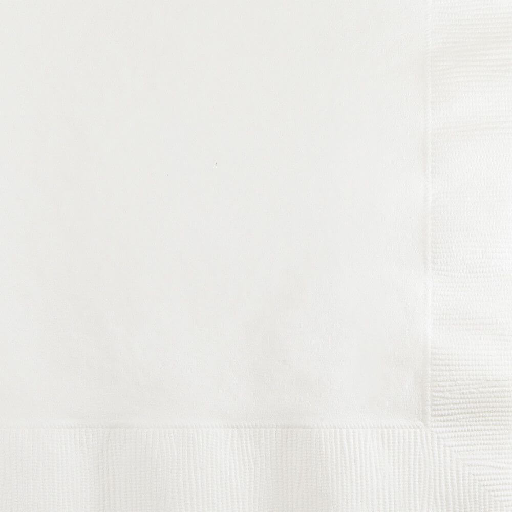 White Beverage Napkins 3ply 50ct 