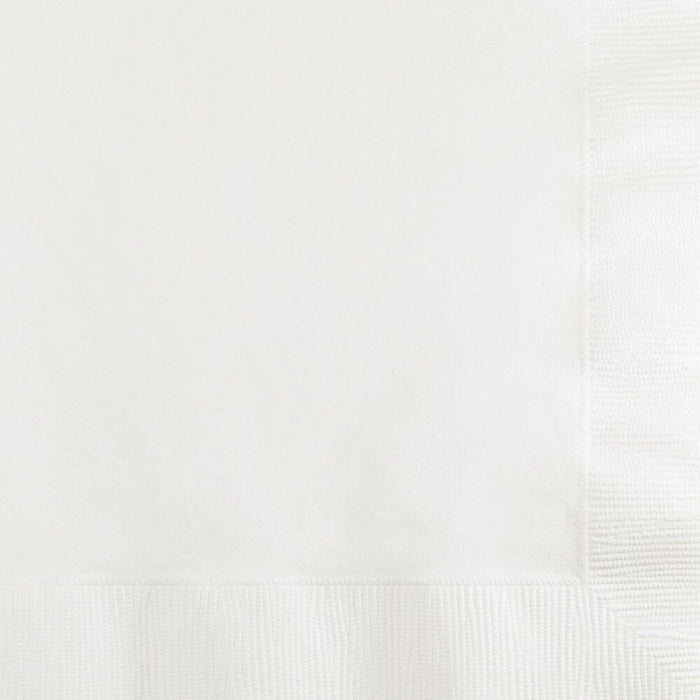White Beverage Napkins 3ply 50ct 