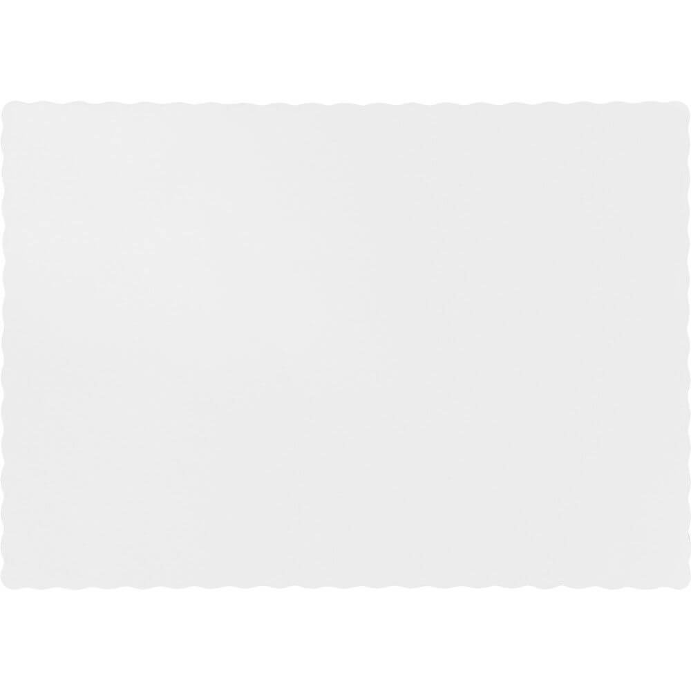 Placemats, White 50ct 