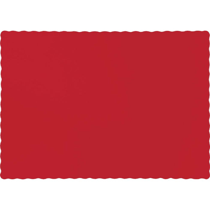 Classic Red Placemats 50ct 
