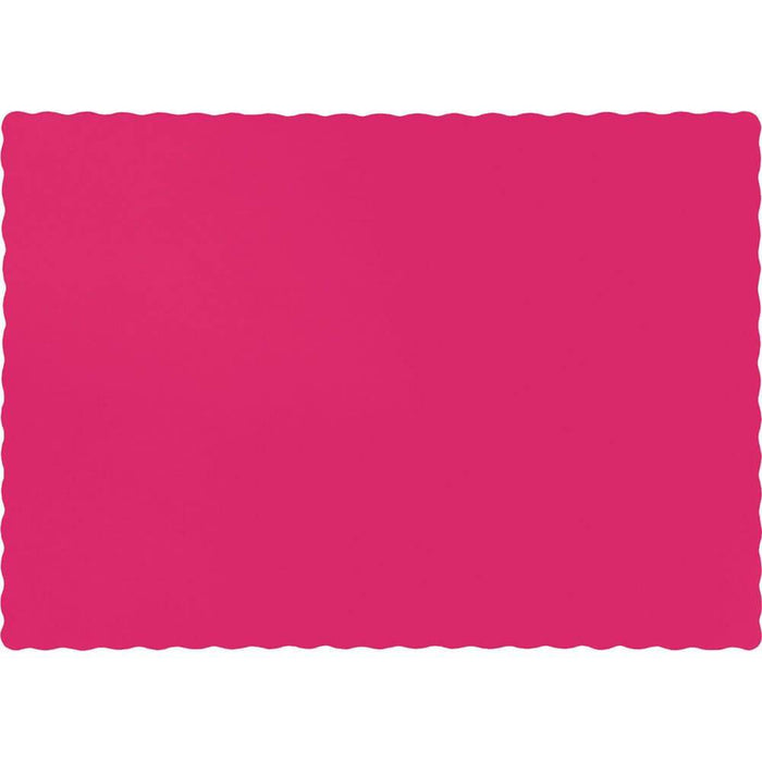 Paper Placemats 50ct, Hot Magenta 