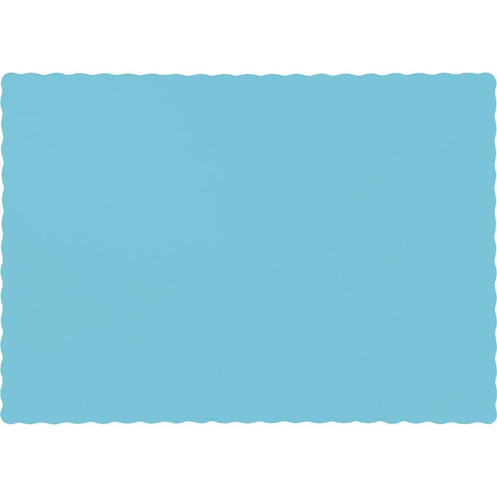 Paper Placemats 14in, Pastel Blue 
