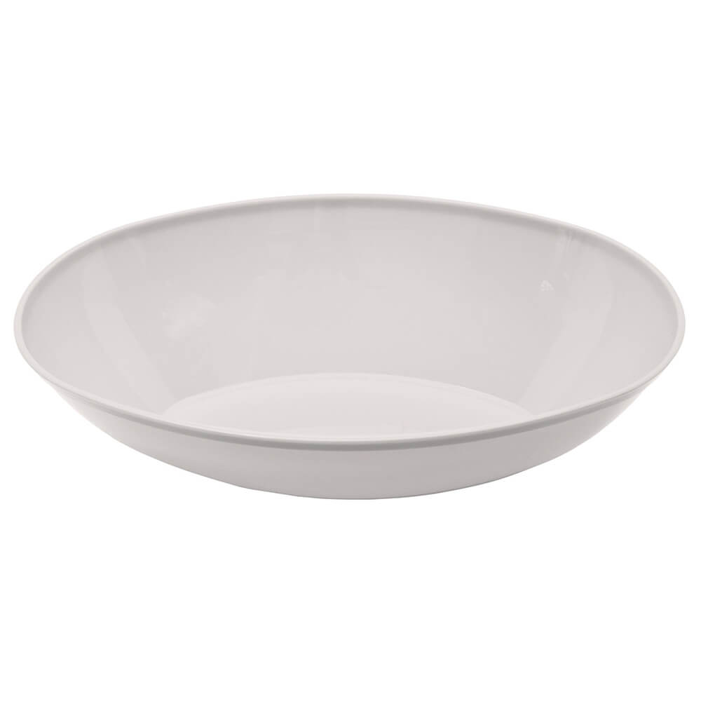 Bowl Oval 12in, White 