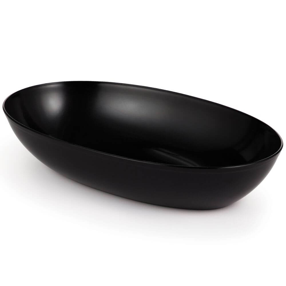 Oval Bowl 10.5in, Black Velvet 