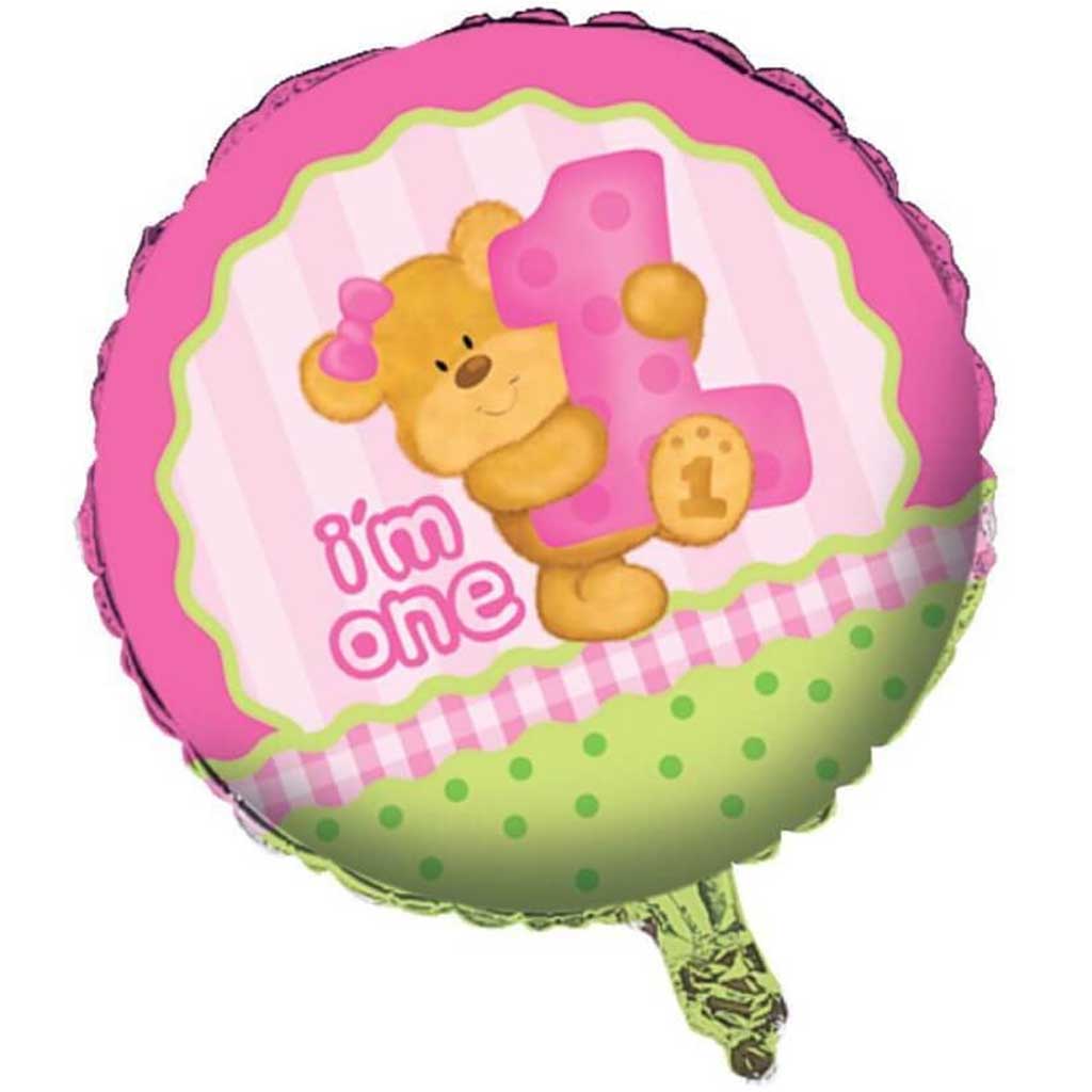 Teddy Bear Girl, Foil Balloon 