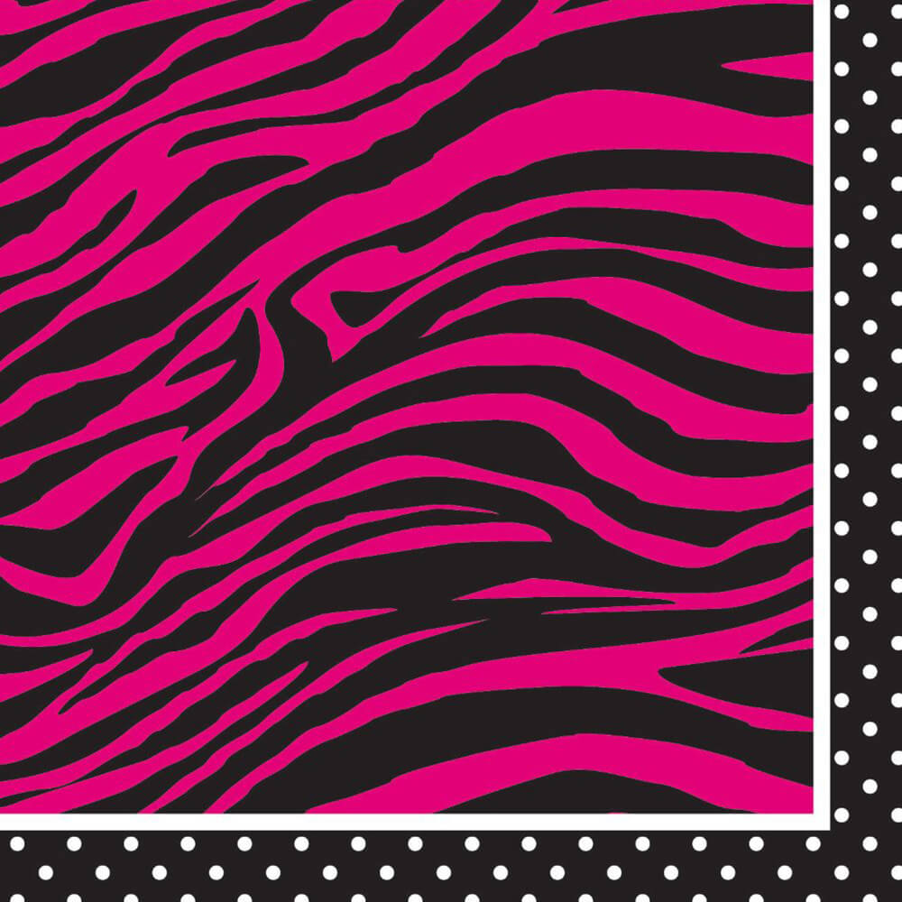 Beverage Napkins, Pink Zebra Boutique 