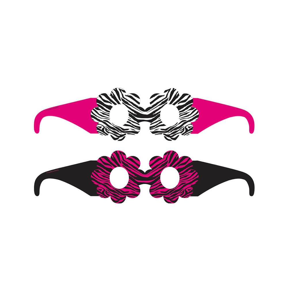 Favors Pink Zebra Btq Glasses 