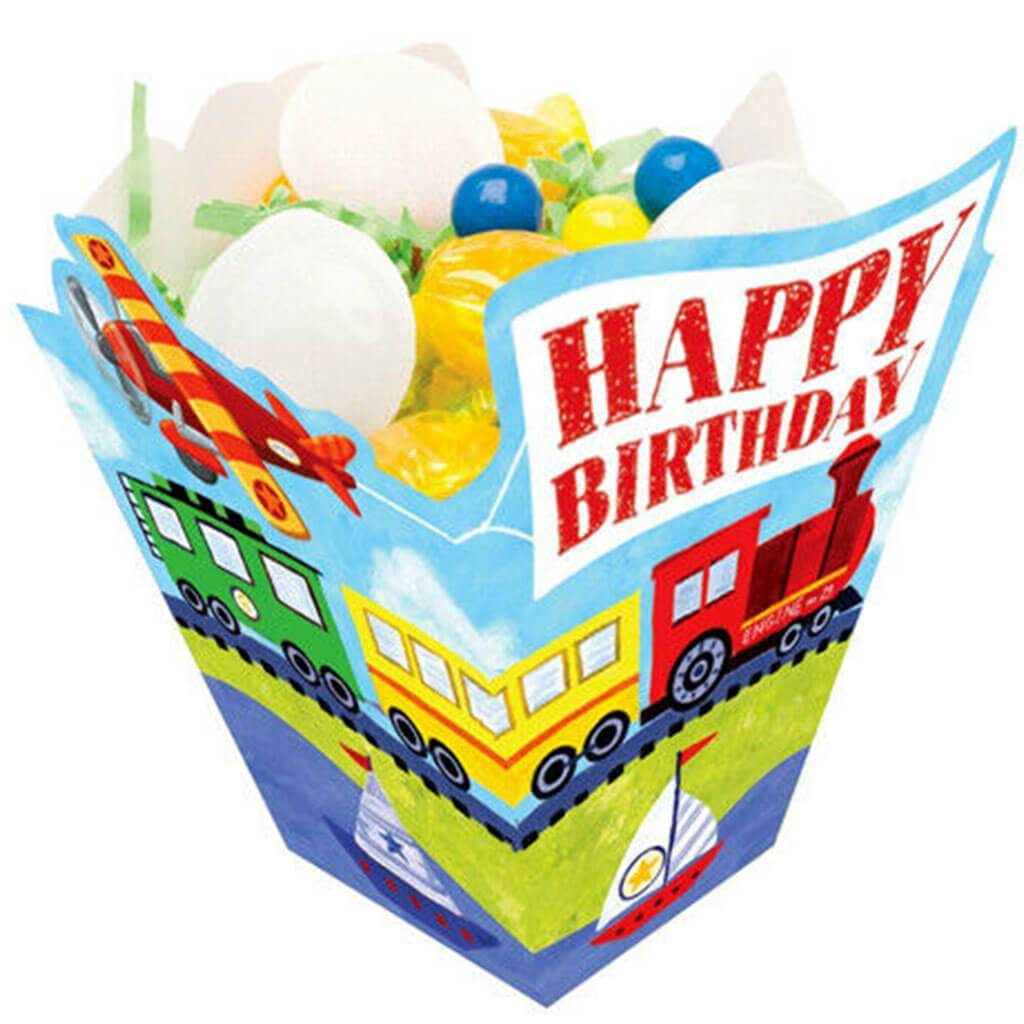 Happy Birthday 'On The Go' Favor Boxes, 8ct