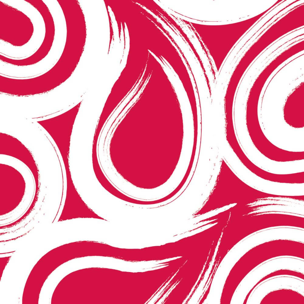 Classic Red Swirl Beverage Napkins 3ply 