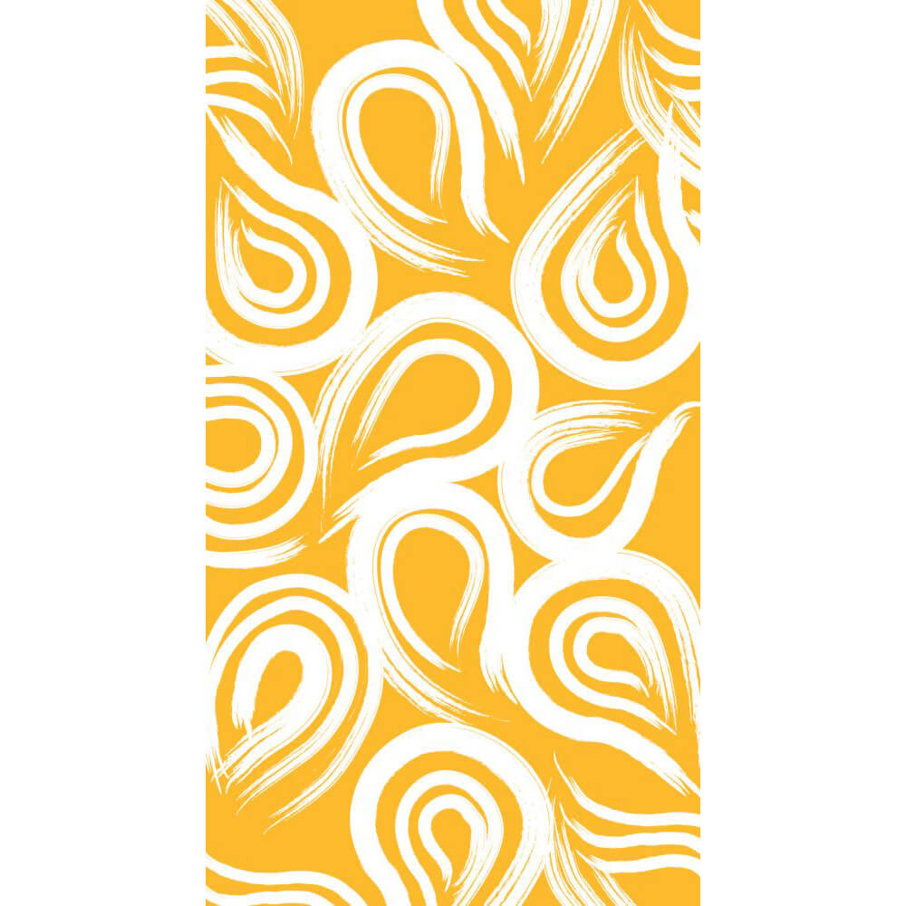 Guest Napkins 3ply 16ct, Swirl School Bus Yellow 