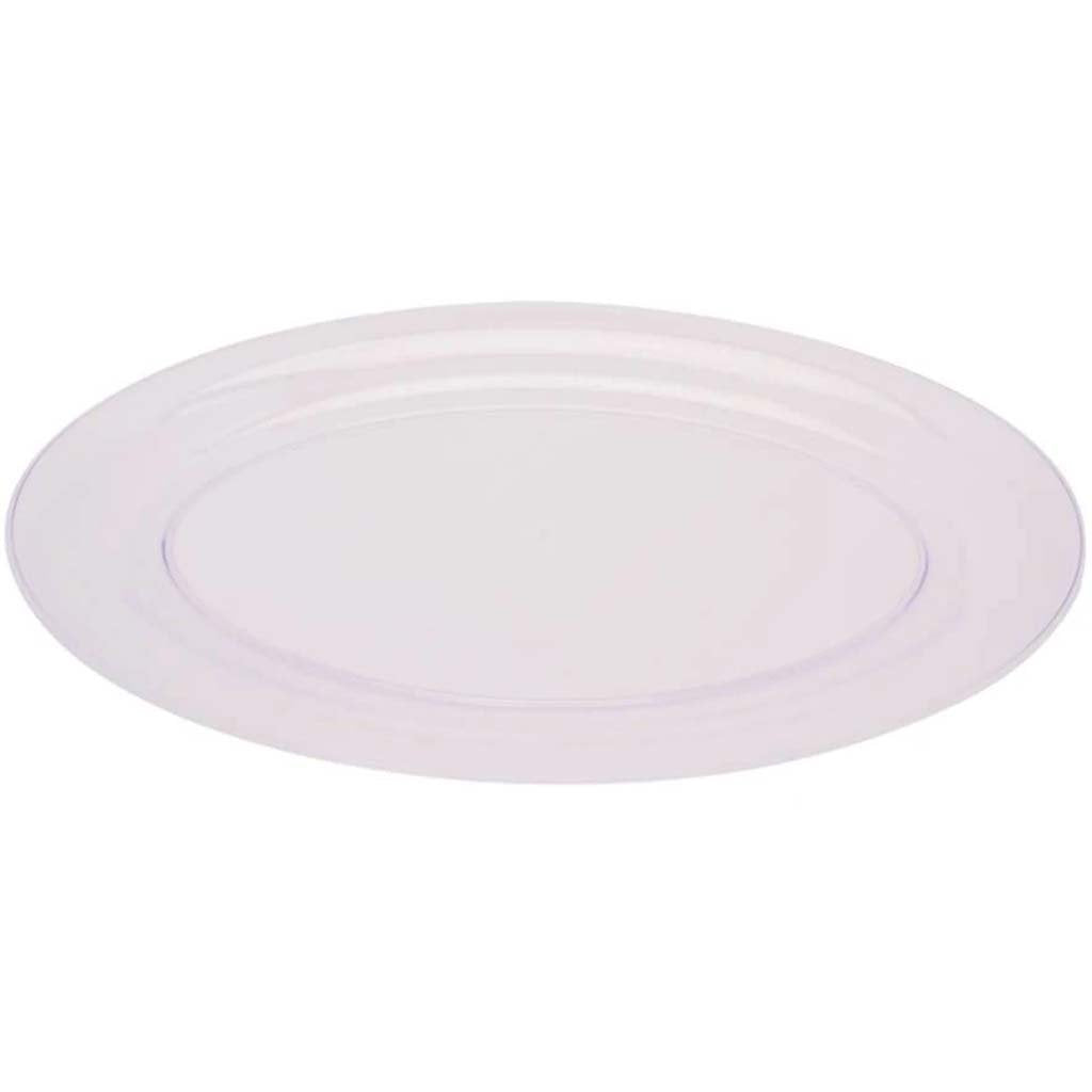 Clear Oval Tray 16in 