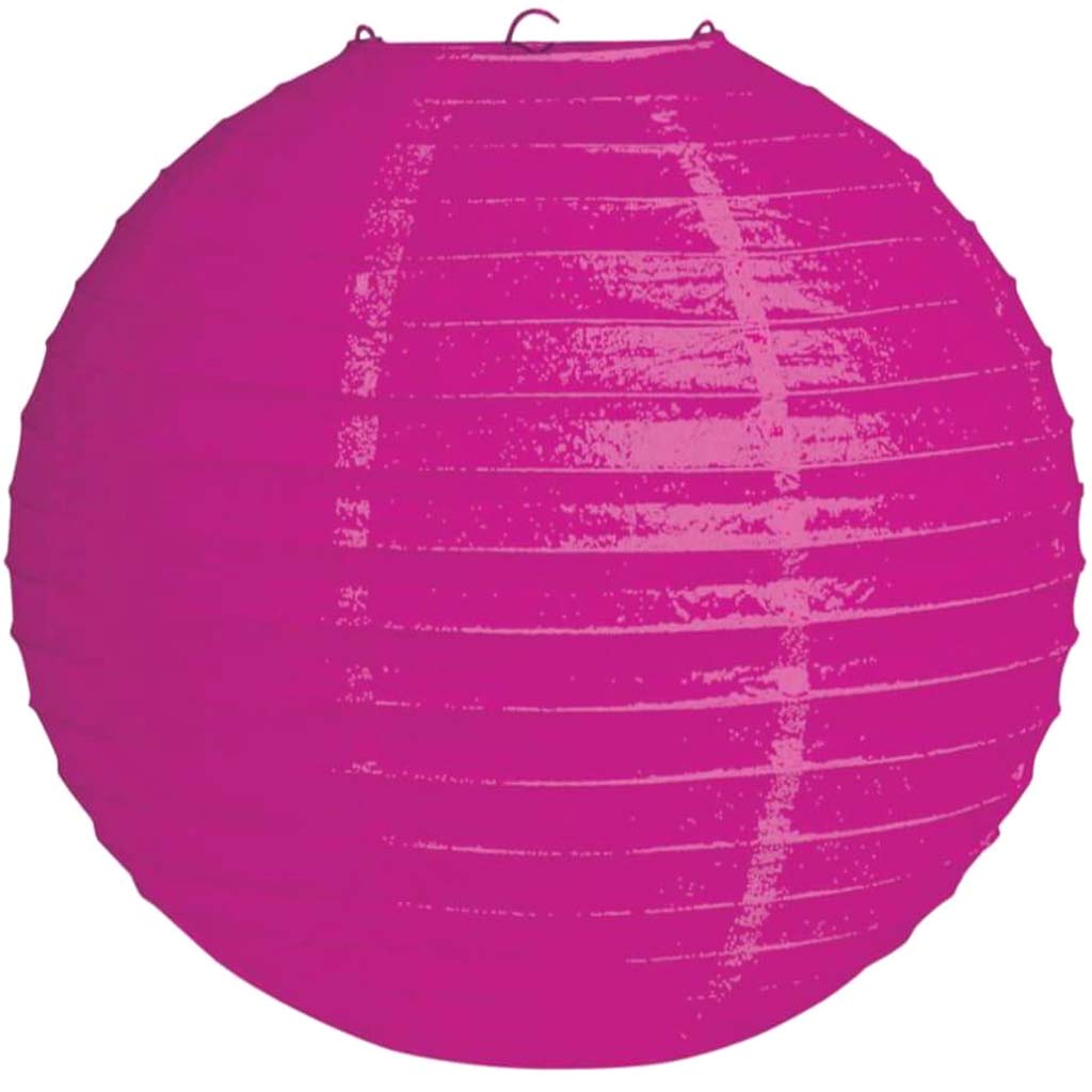 Raspberry Pink Lantern 12in 