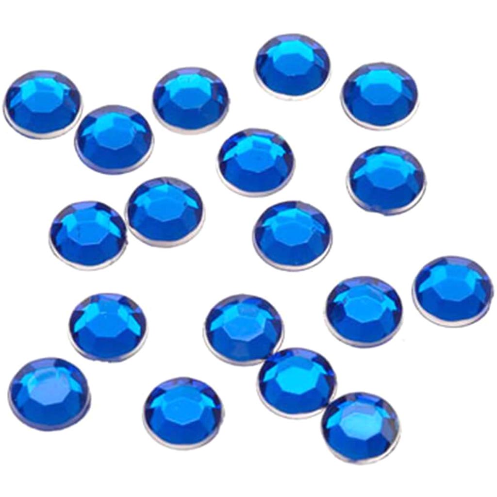 Rhinestones Dark Sapphire Round 7mm 