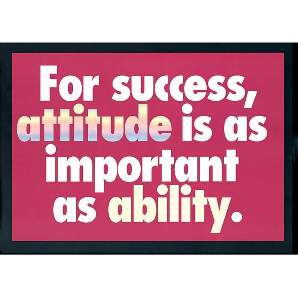 For Success, Attitude Is Poster 