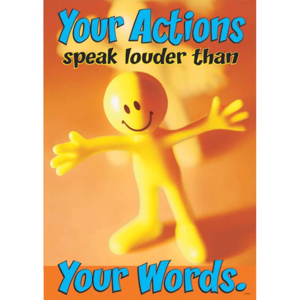 Your Actions Speak Louder Poster 
