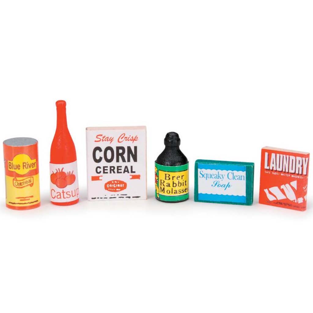 MINIATURE GROCERY SET 6PCS 