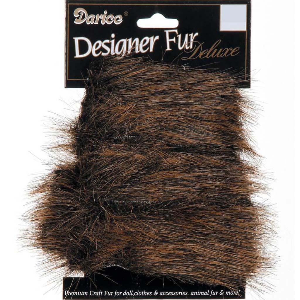 LUXURY FUR TRIM DK.BROWN 2X30IN 