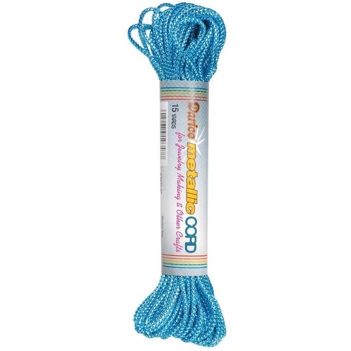 CORD MET BLU & SILVER 15YD 