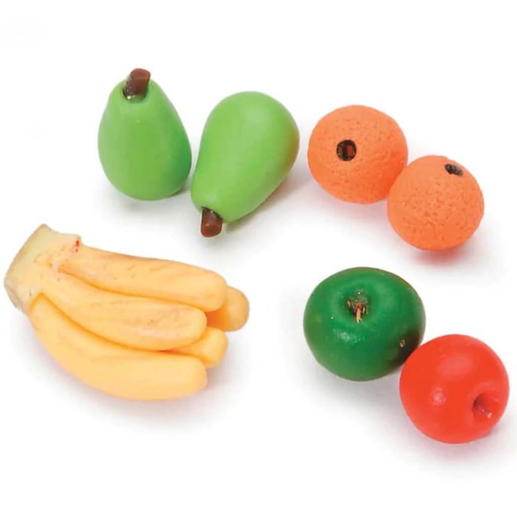 MINIATURE ASST. FRUIT 7PC 0.5IN 