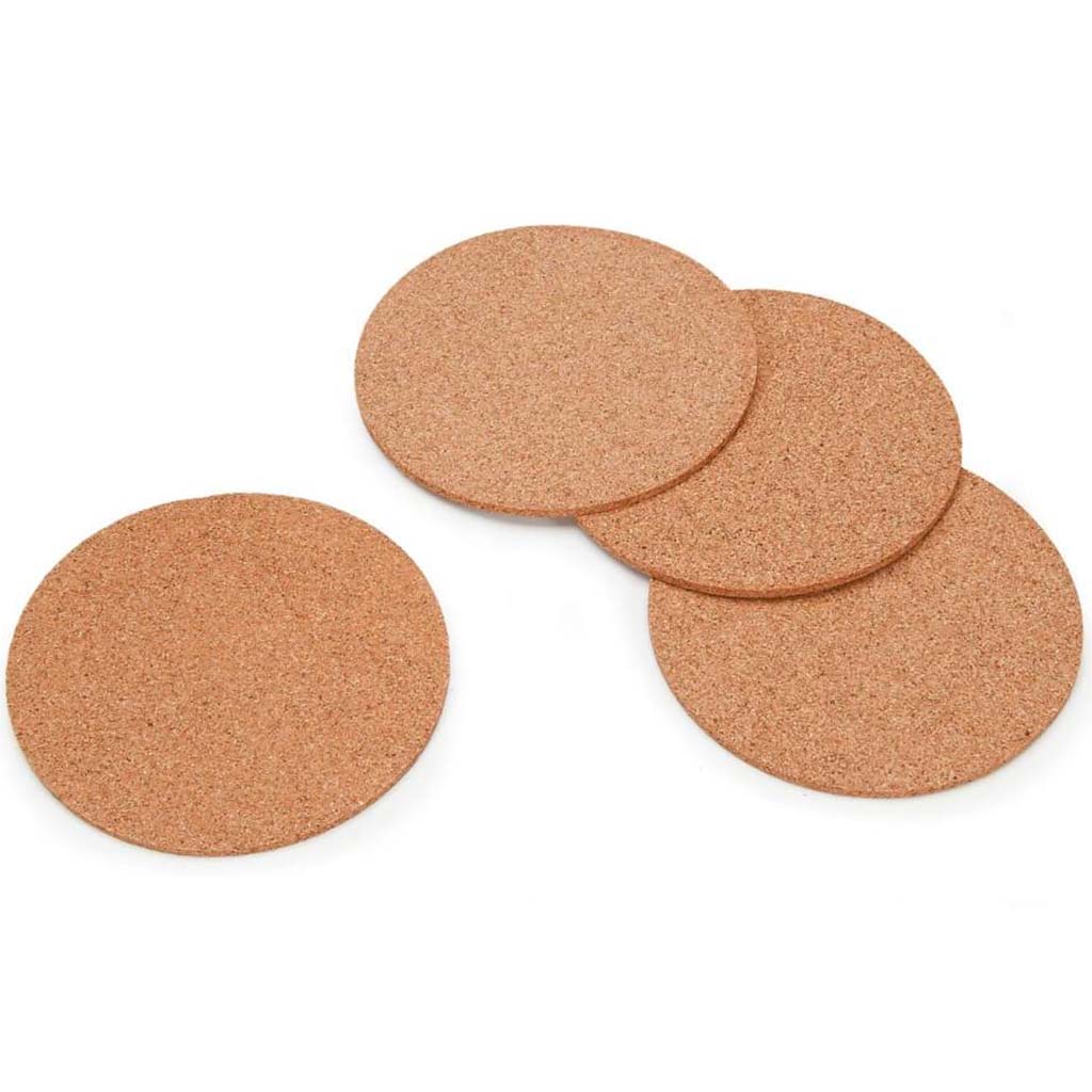 CORK DISK 4PC 4INX3MM 