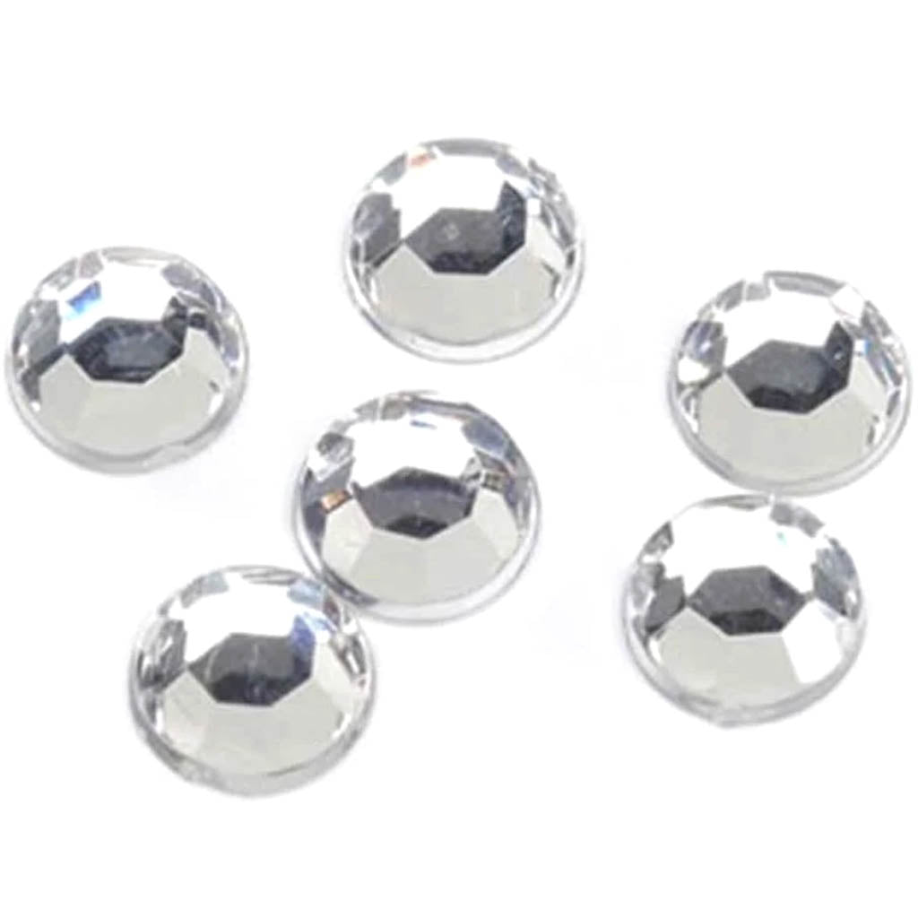 Acrylic Rhinestones Crystal Round 7mm 