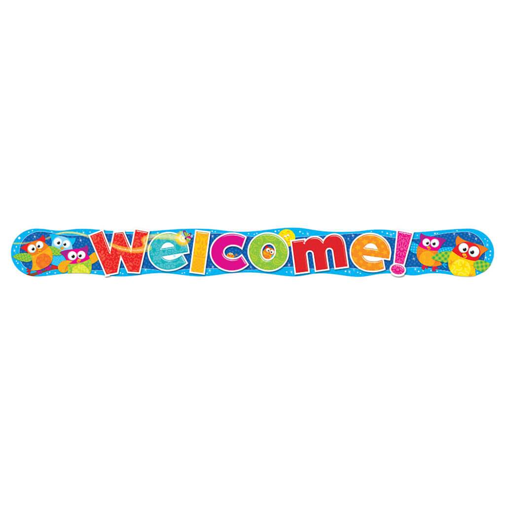 Welcome Owl Stars Banner 