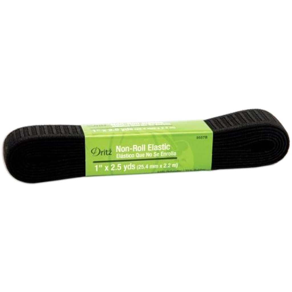 Non-Roll Flat Elastic 5yd x 1in