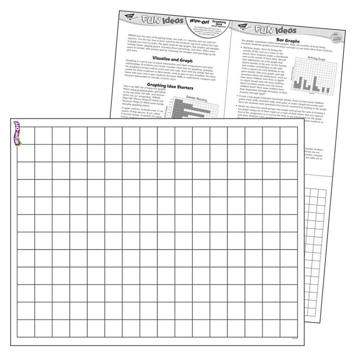 Graphing Grid Squares Wipe Off Chart S 