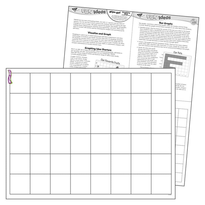Graphing Grid Squares Wipe Off Chart L 