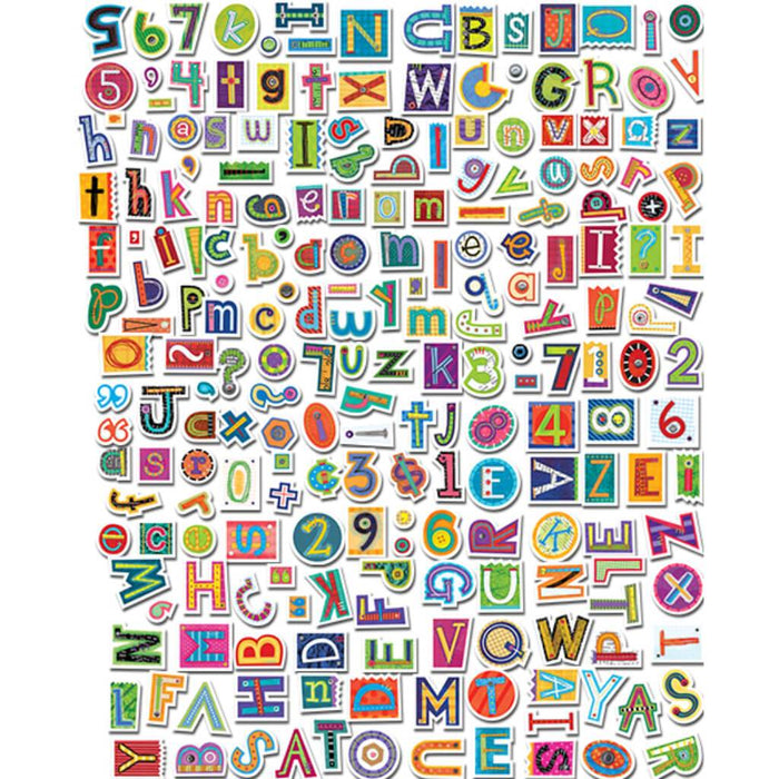 Collage Art 4" Designer Letters 