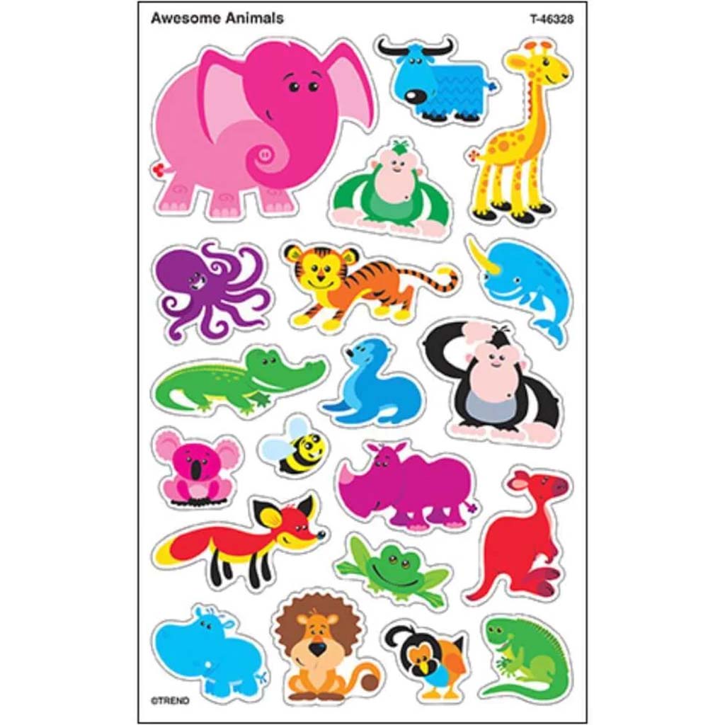 Awesome Animals Super Shapes Sticker 