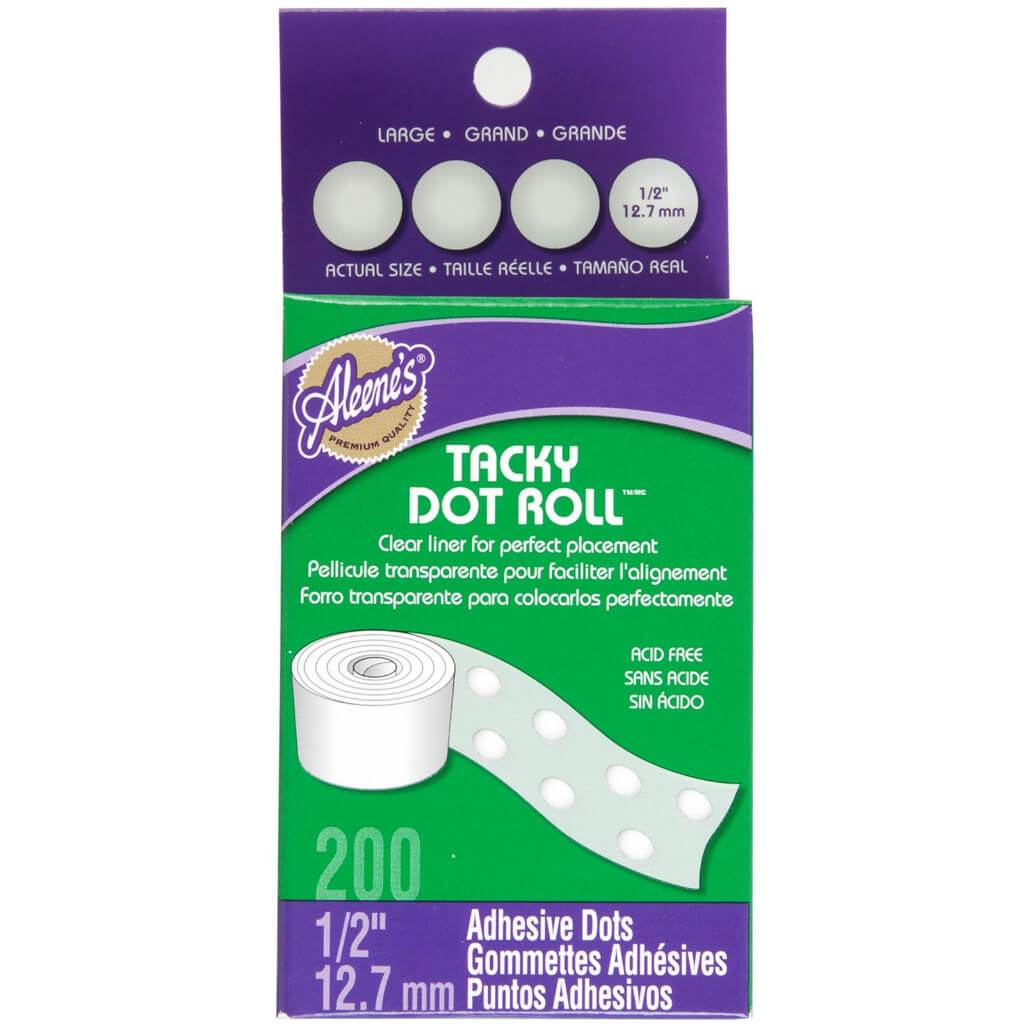 Aleene's Dry Adhesive Tacky Roll Large Dot 200pcs