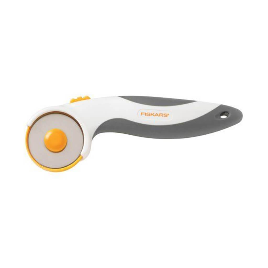 Titanium Comfort Softgrid Handle Rotary Cutter Silver 45mm 