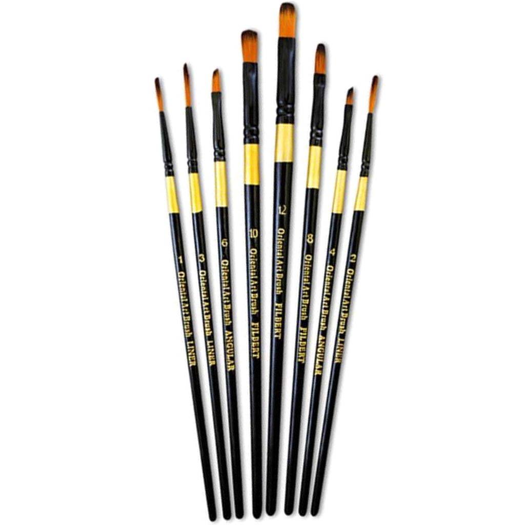 Multicraft Tools Oriental Art Brush Set Liner 8pc 