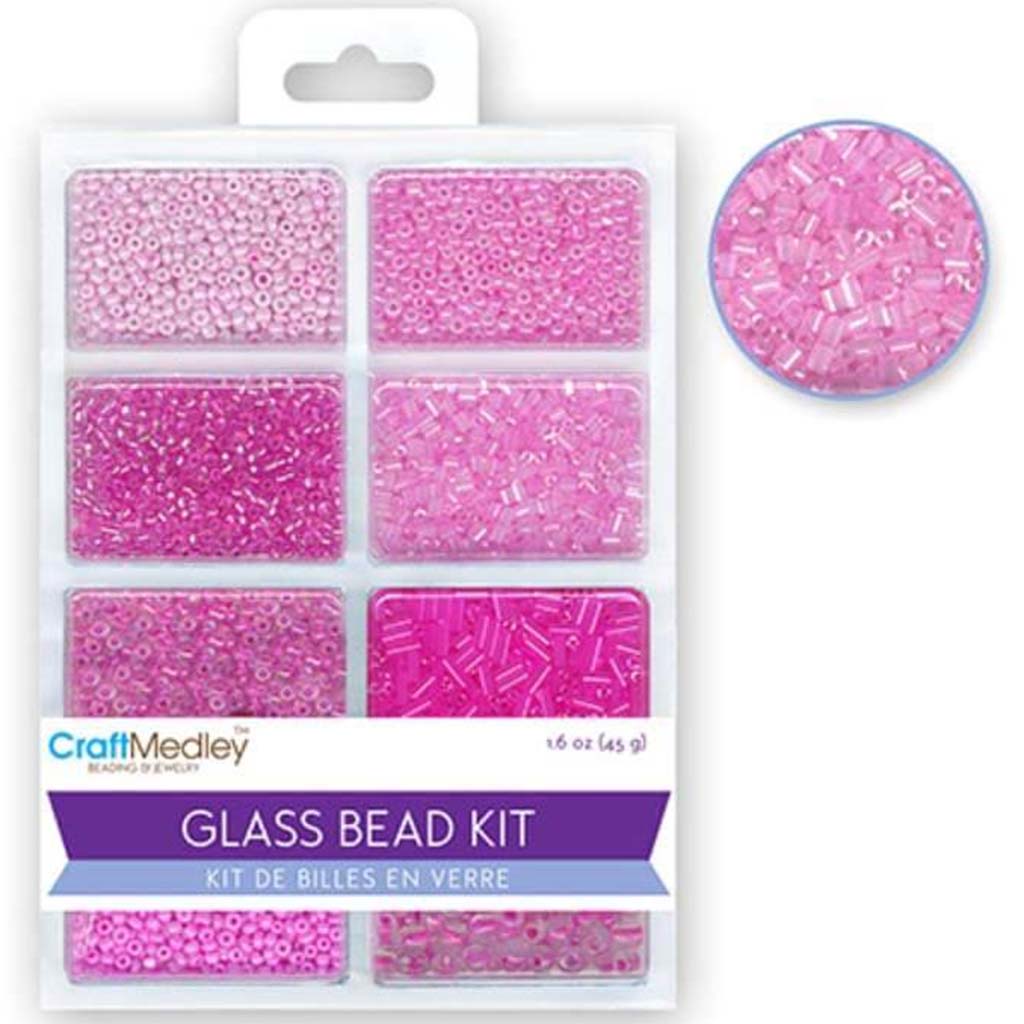 GLASS BEAD KIT:ROCAILLES/SEED BEADS/BUGLES 45G ULTIMIX 