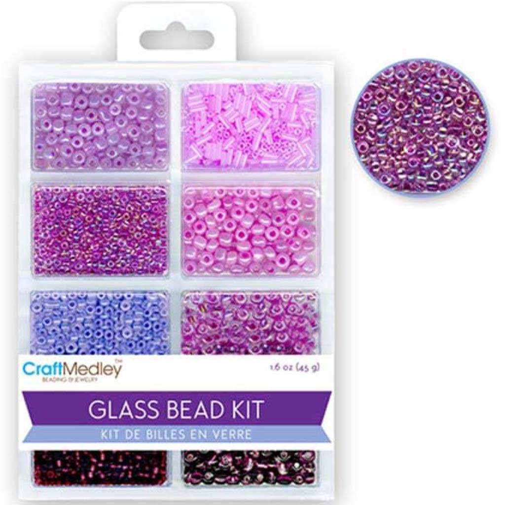 BEADGLASS KIT VIOLA ROCA BUGLE  VIOLA 