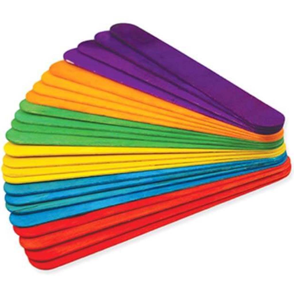 EXTRA JUMBO COLORED CRAFT STIC 