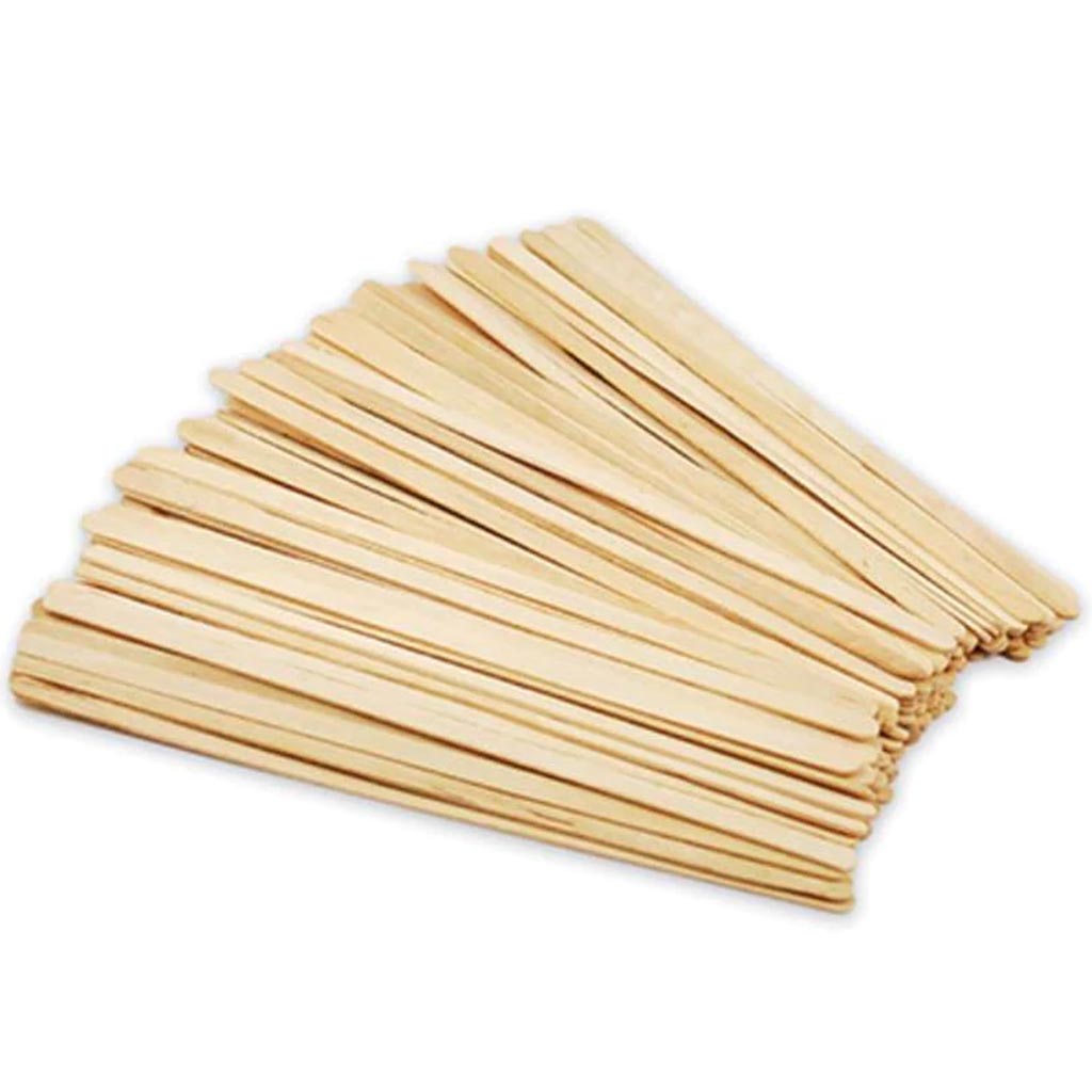 Natural Craft Stir-Sticks 80pcs 7.48in x 0.25in