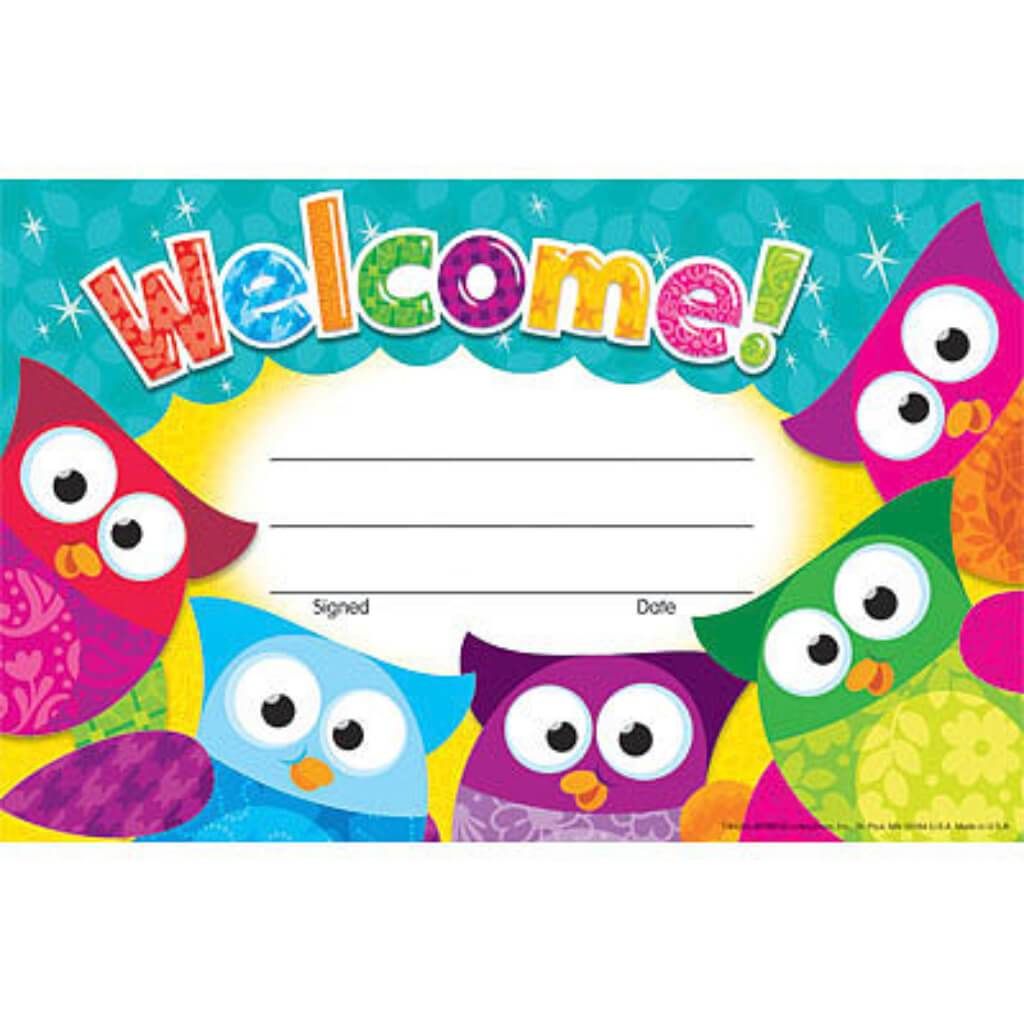 Welcome Owl-Stars Recognition Awards 