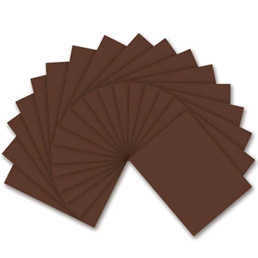 FOAM SHEET DARK BROWN 9X12IN 2MM 
