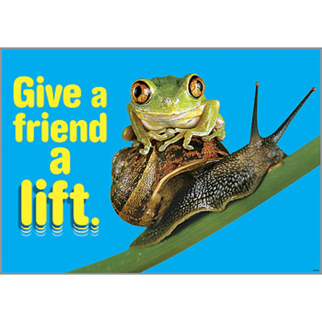 Give A Friend A Lift Poster 