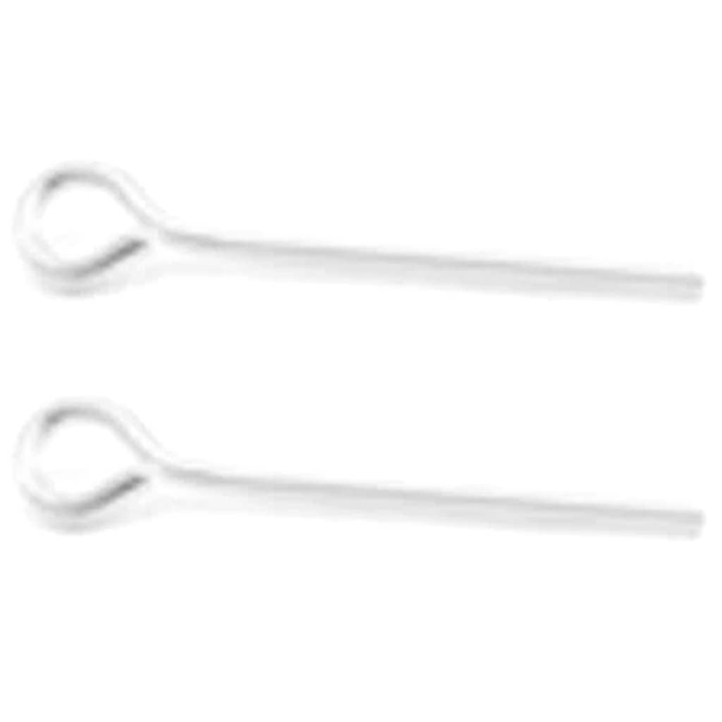 EARRING EYE HOOK WIRES 3/4IN SILVER 