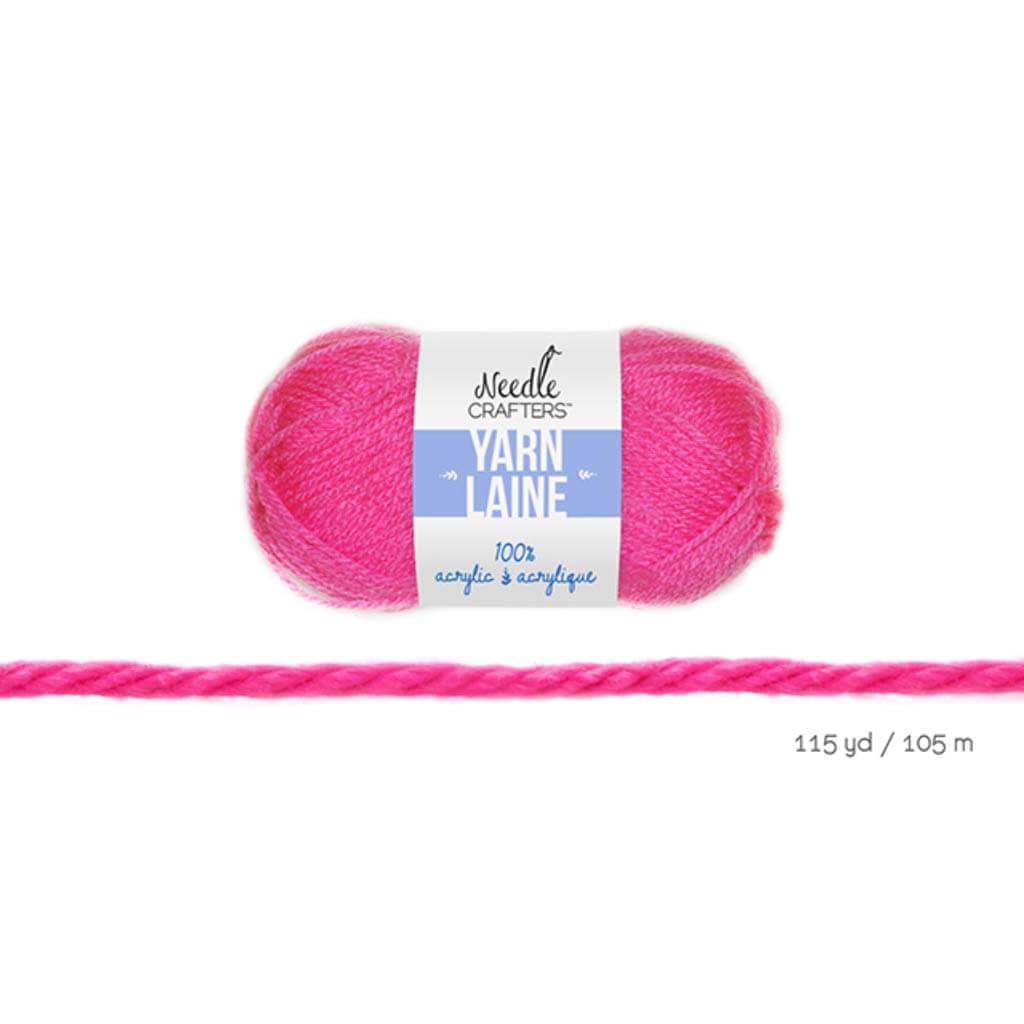 YARN ACRYLIC STANDARD BALL DYED 50G PINK 