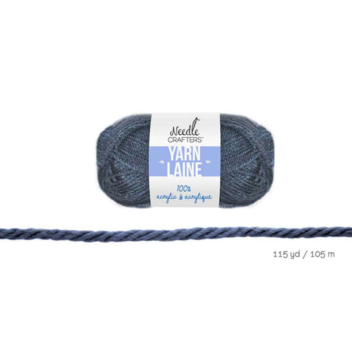 YARN ACRYLIC STANDARD BALL DYED 50G GREY 