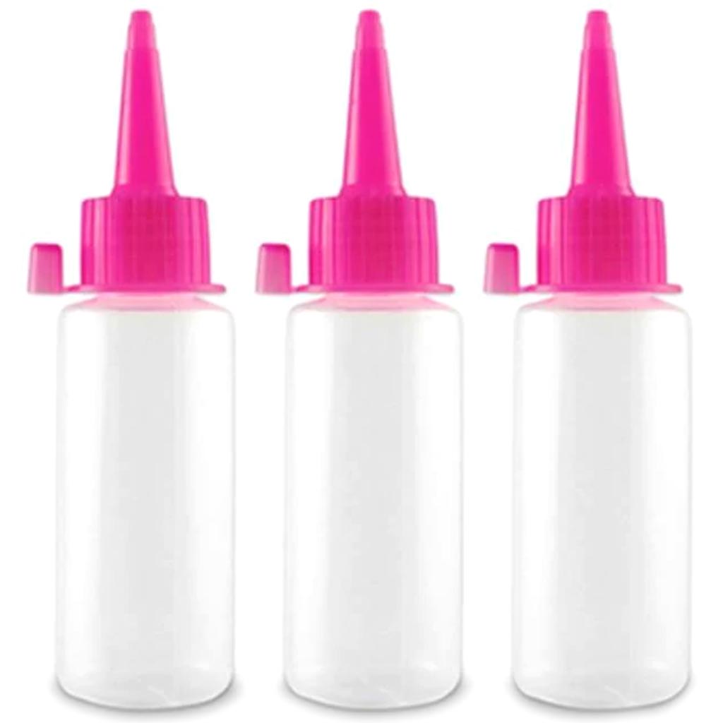 PLASTIC BOTTLES 2OZ WRITER GLUE X3 REUSABLE 