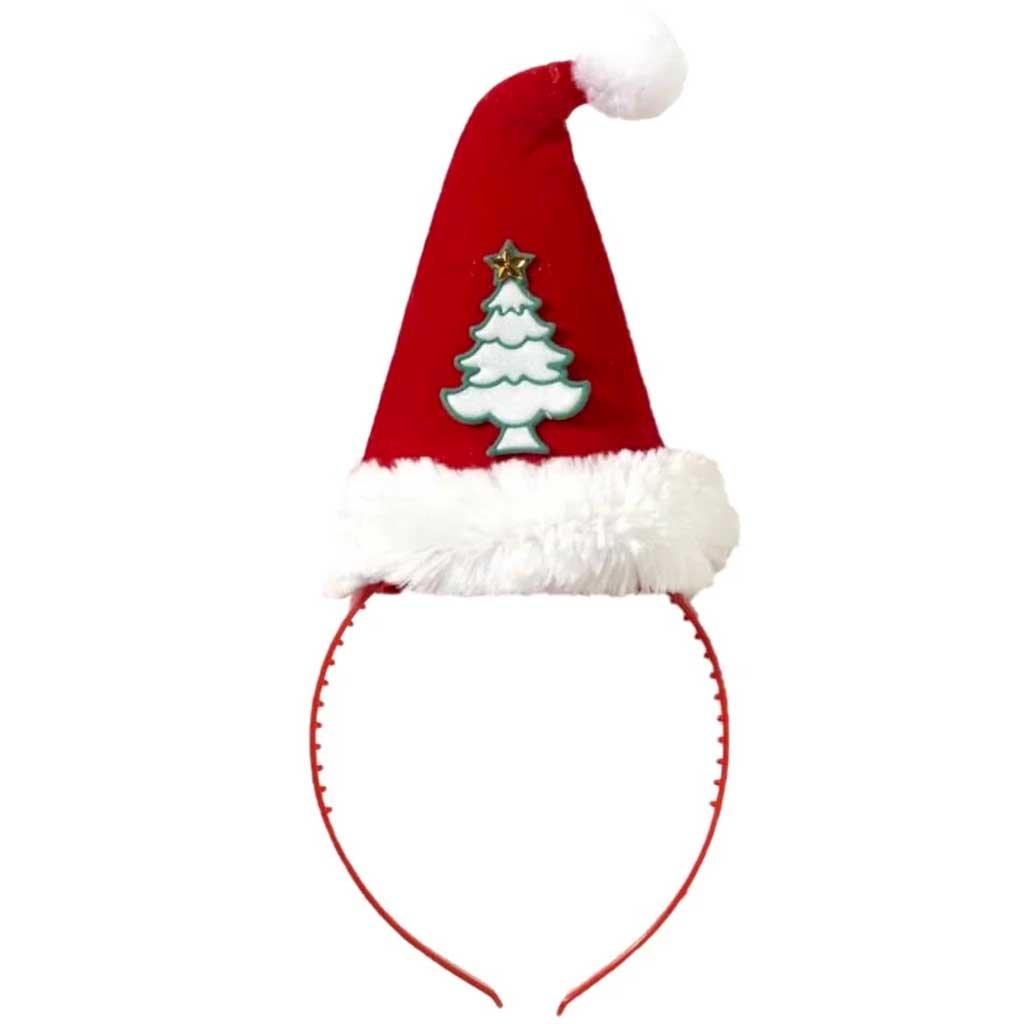 Christmas Tree Santa Hat Headband 