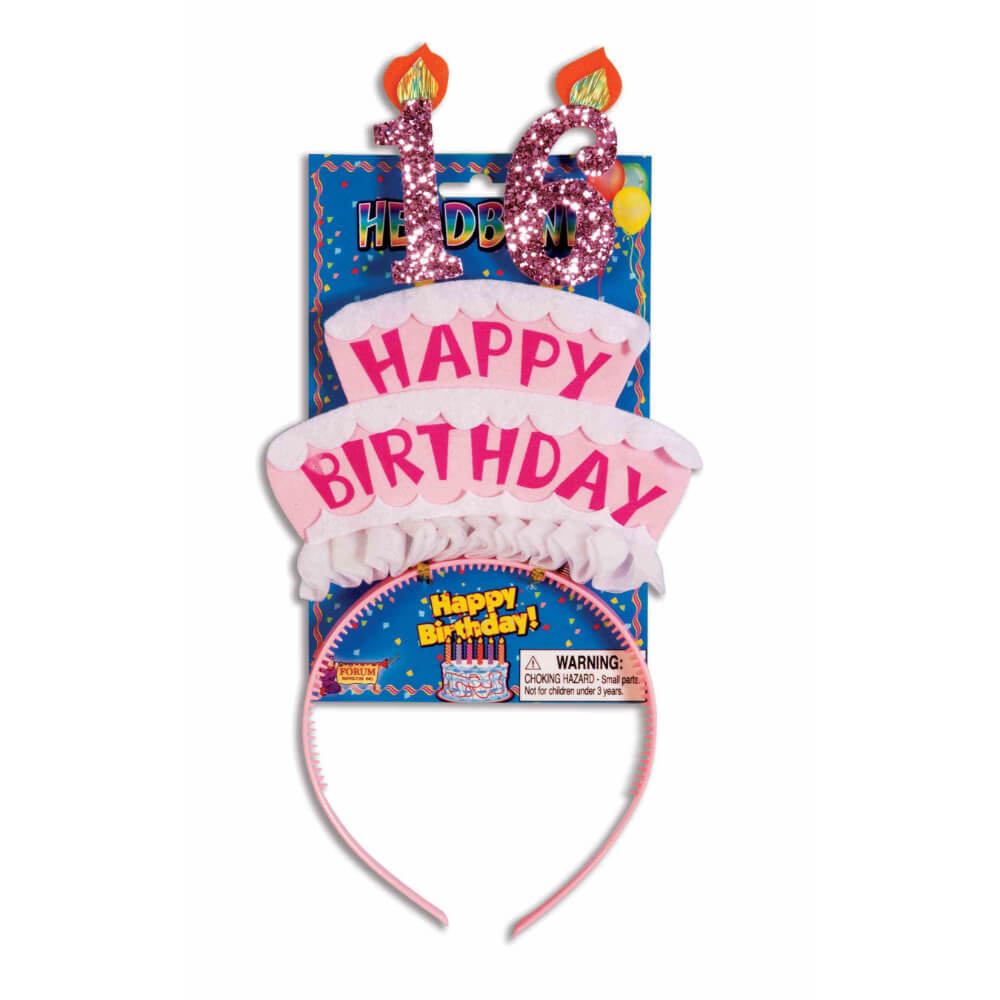 BIRTHDAY CAKE HEADBAND 16 