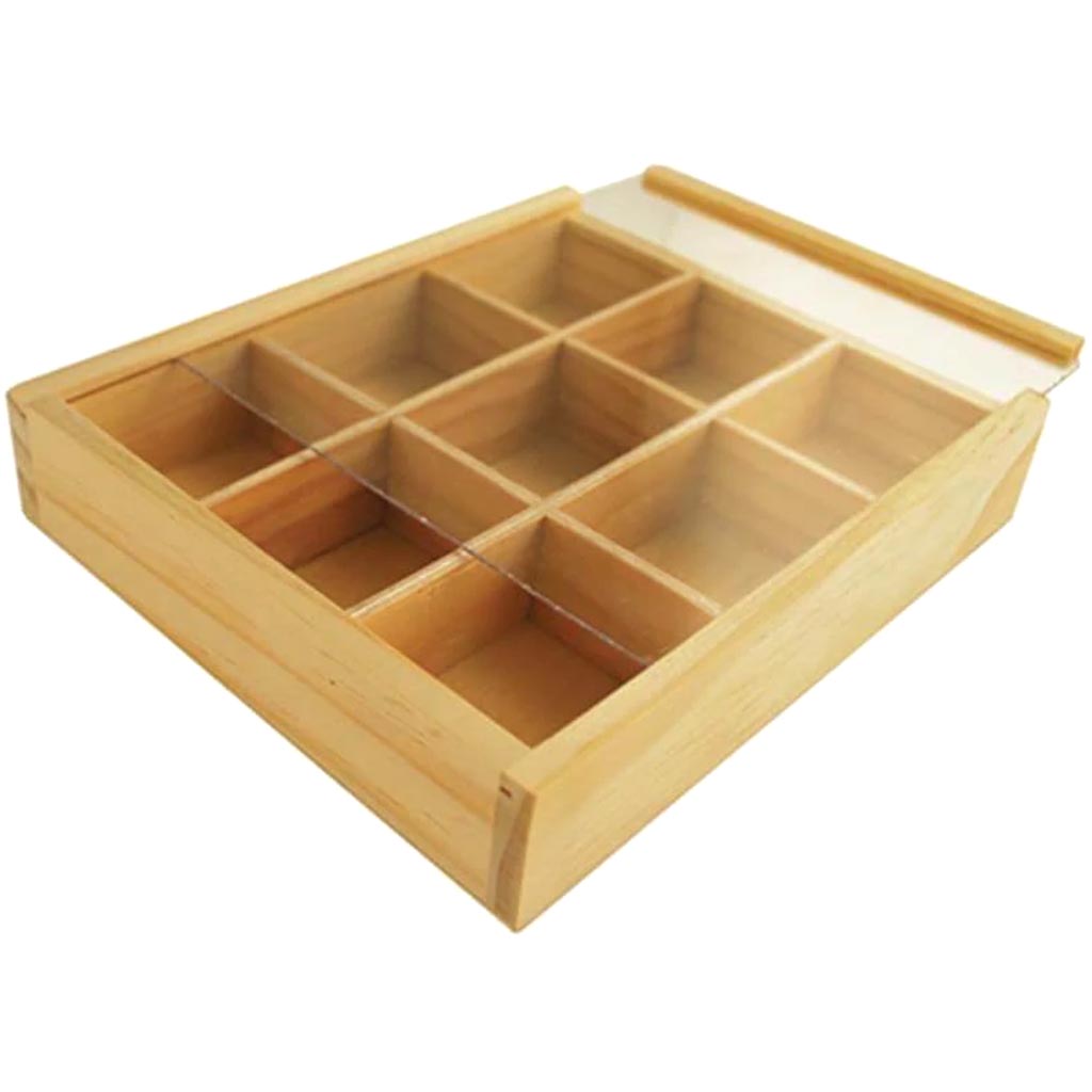 WOOD BOX KEEPSAKE WINDOW 9IN 